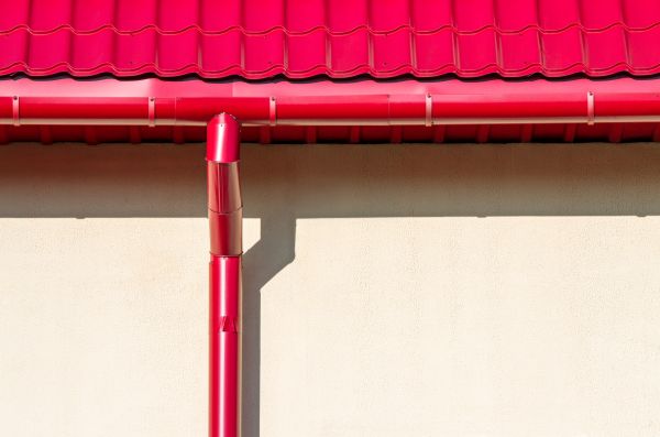 Barn Downspout Installation in Northville