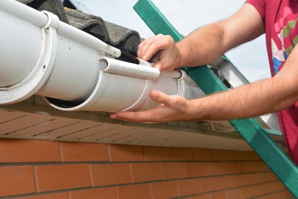 Large Gutter Repair in Northville