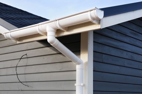 PVC Rain Gutter Installation in Northville