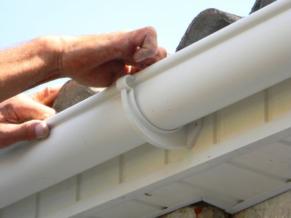 Plastic Gutter Repair in Northville